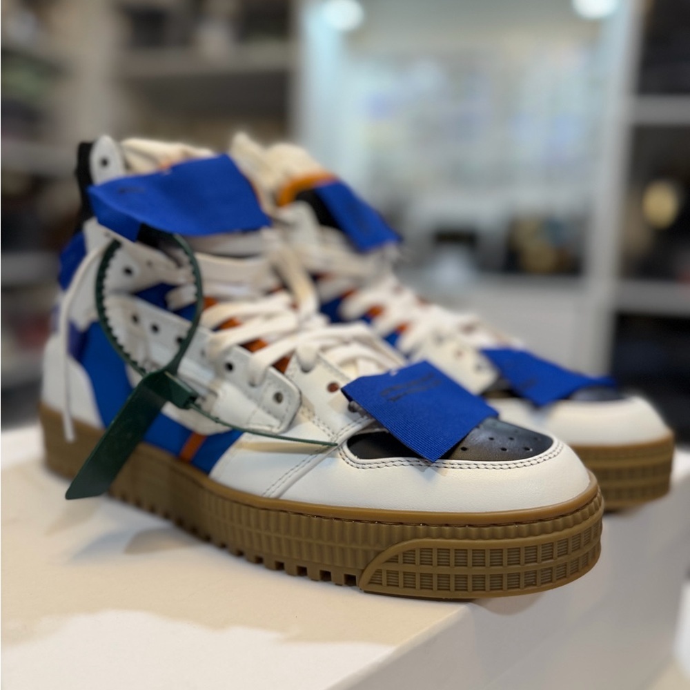 Off-White 3.0 Off-Court Sneakers In Blue And White New